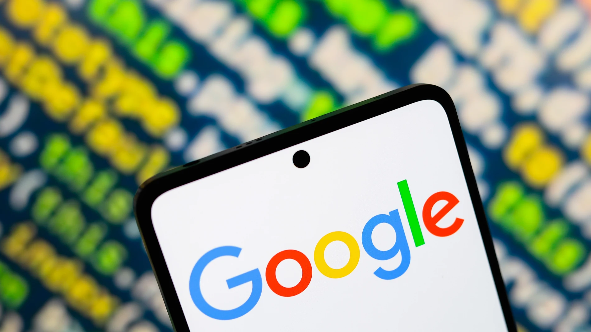 July 16, 2024, Paraguay: In this photo illustration, the Google logo is displayed on a smartphone screen. 16/07/2024
