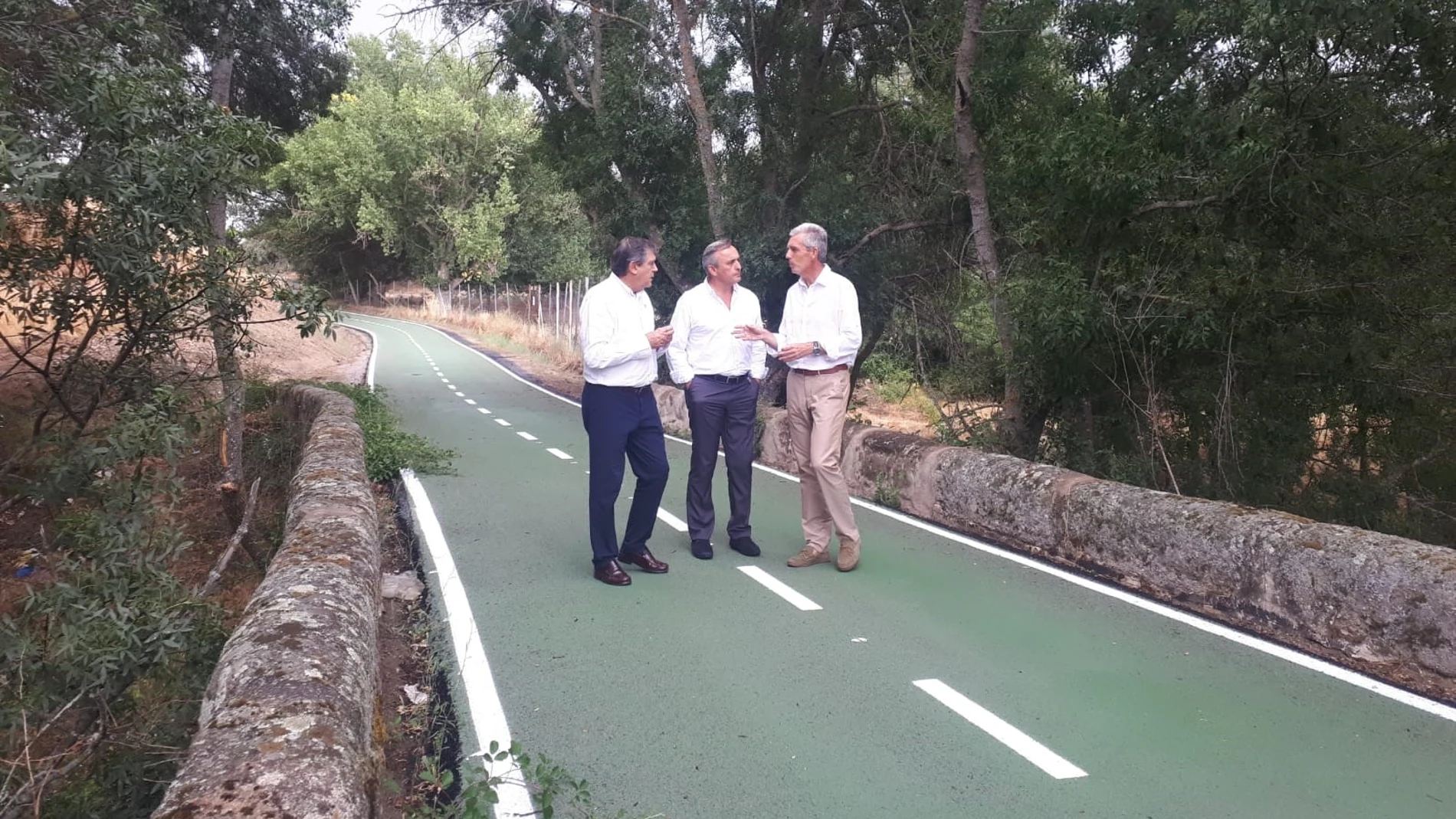 Los primeros en conocer el resultado de esta actuación han sido el viceconsejero de Transformación Digital, Luis Enrique Ortega; el director general de Carreteras e Infraestructuras, Jesús Félix Puerta, y el territorial de la Junta en Ávila, José Francisco Hernández.