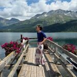 Sassa de Osma con las zapatillas de influencers en Suiza.