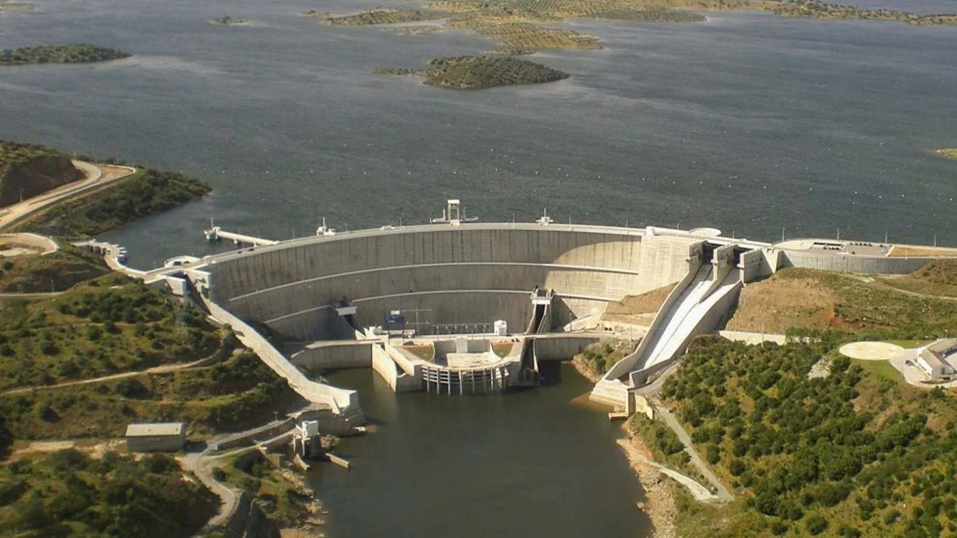 Embalse de Alqueva, en Portugal