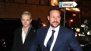 Marius Borg y Haakon de Noruega en una imagen de archivo Marius Borg y Haakon de Noruega en una imagen de archivo