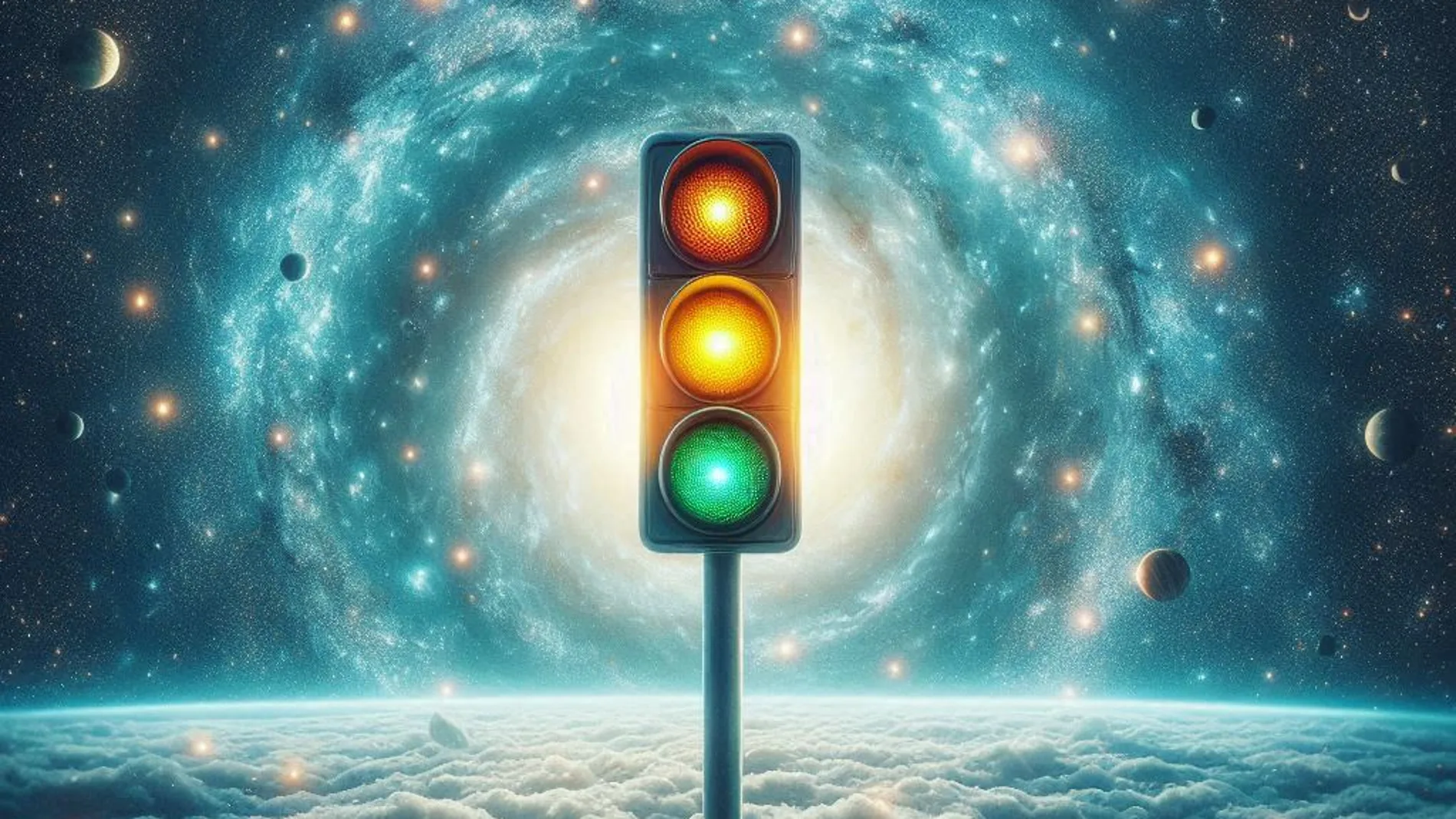 Semáforo espacial creado por inteligencia artificial