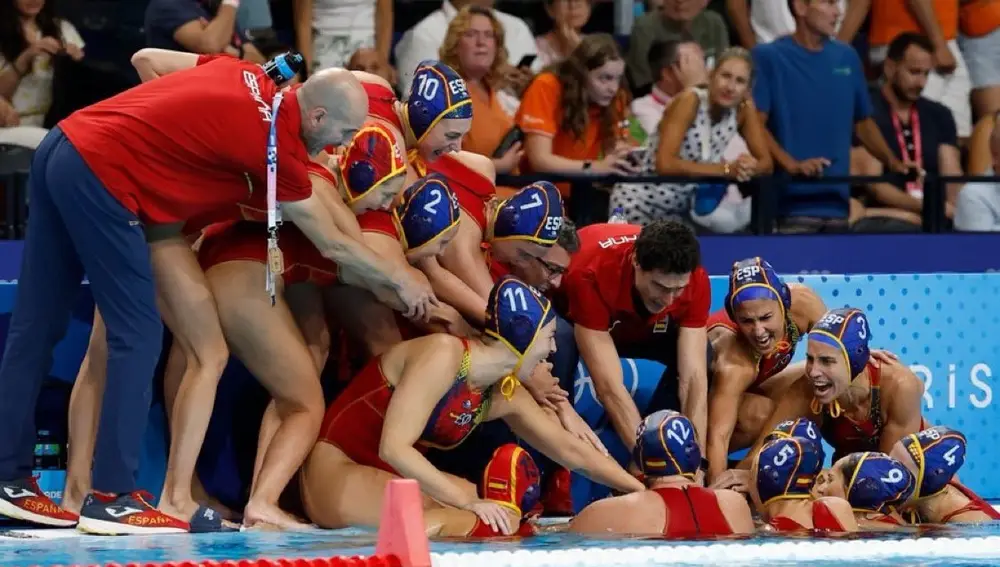 JJ.OO/Waterpolo.- Crónica del Países Bajos - España: 18-19