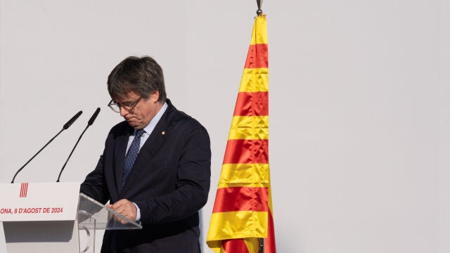 Acto de bienvenida al expresidente de la Generalitat Carles Puigdemont en Barcelona