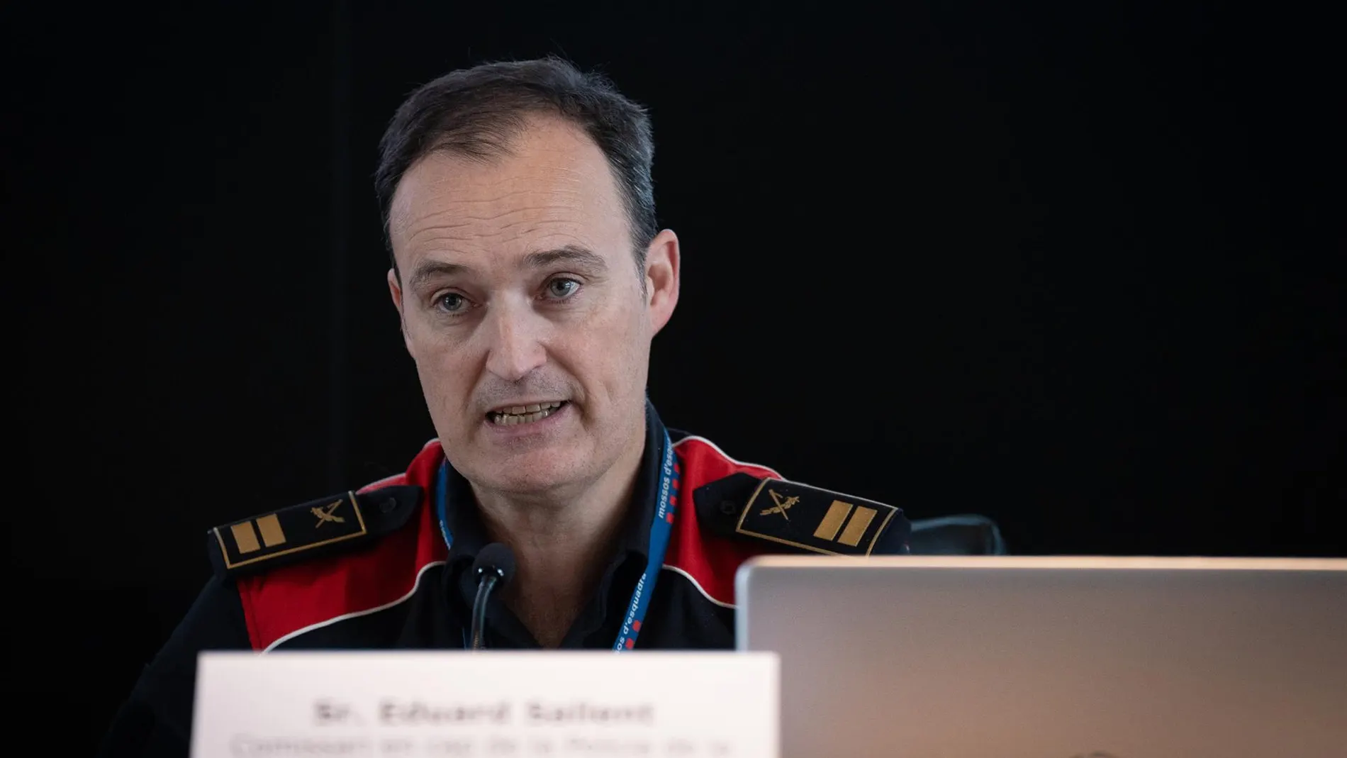 El comisario jefe de los Mossos, Eduard Sallent