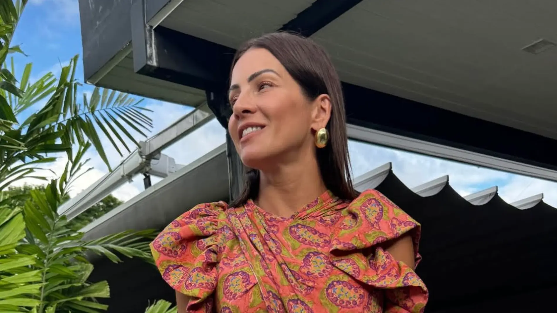 Virginia Troconis con vestido de rebajas.