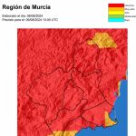 MURCIA.-El riesgo de incendio forestal previsto este viernes es extremo en toda Región