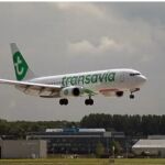 Un avión de Transavia