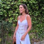Paula Echevarría con vestido blanco.
