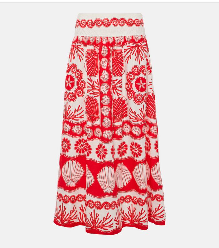 Falda estampada. 