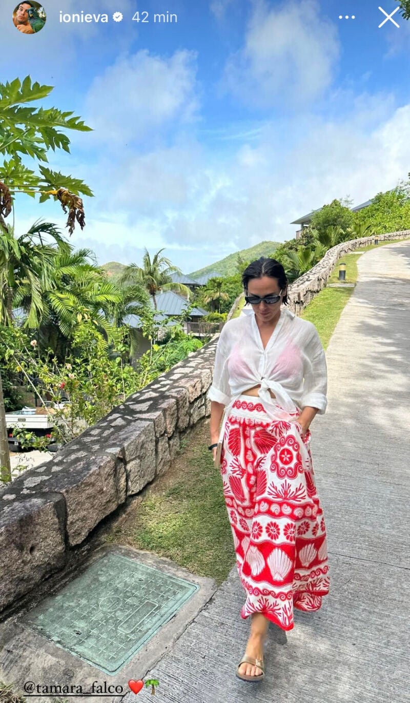 Tamara Falcó en sus vacaciones de lujo.