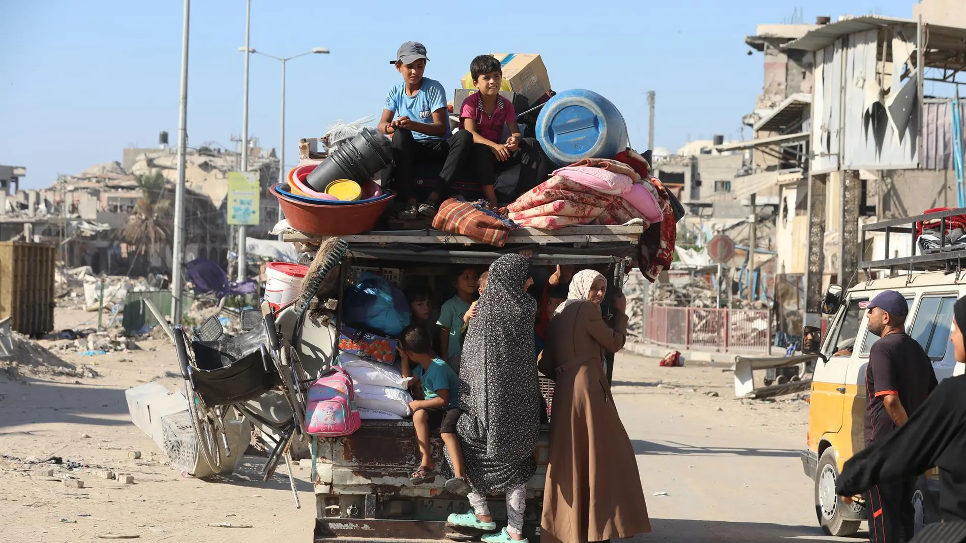 Israel ordena nuevas evacuaciones forzadas en Jan Yunis, en el sur de la Franja de Gaza