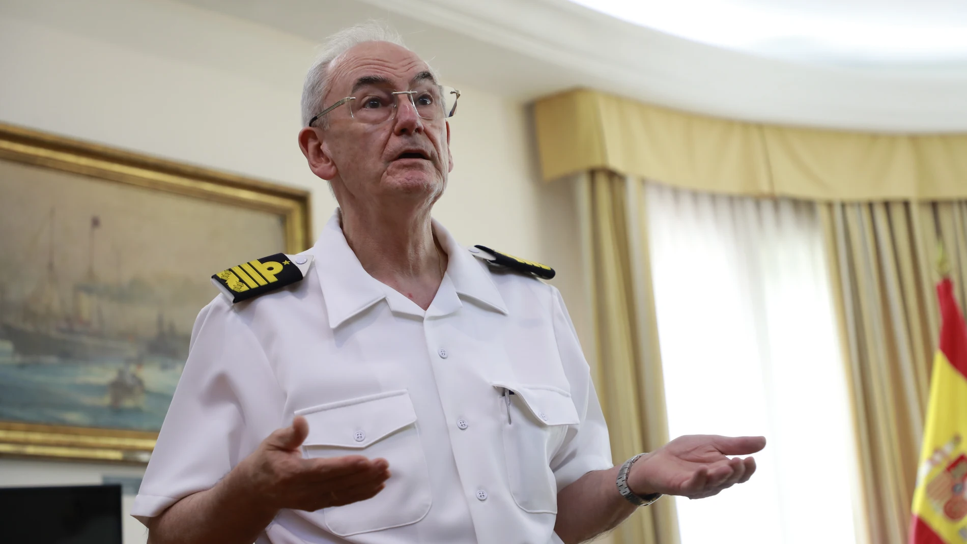 El JEMAD, el Almirante General Teodoro E. López Calderón