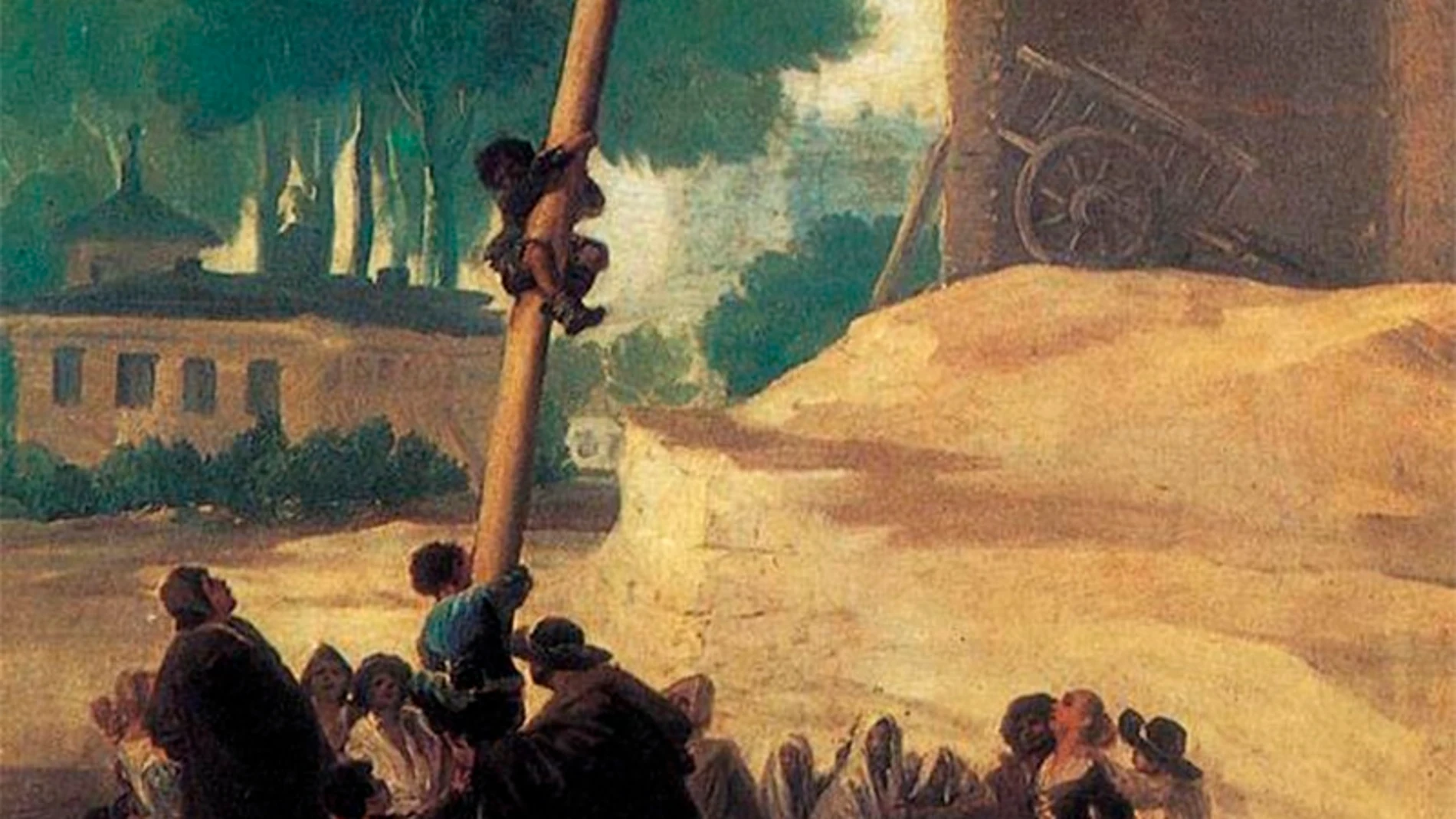 La cucaña pintada por Goya