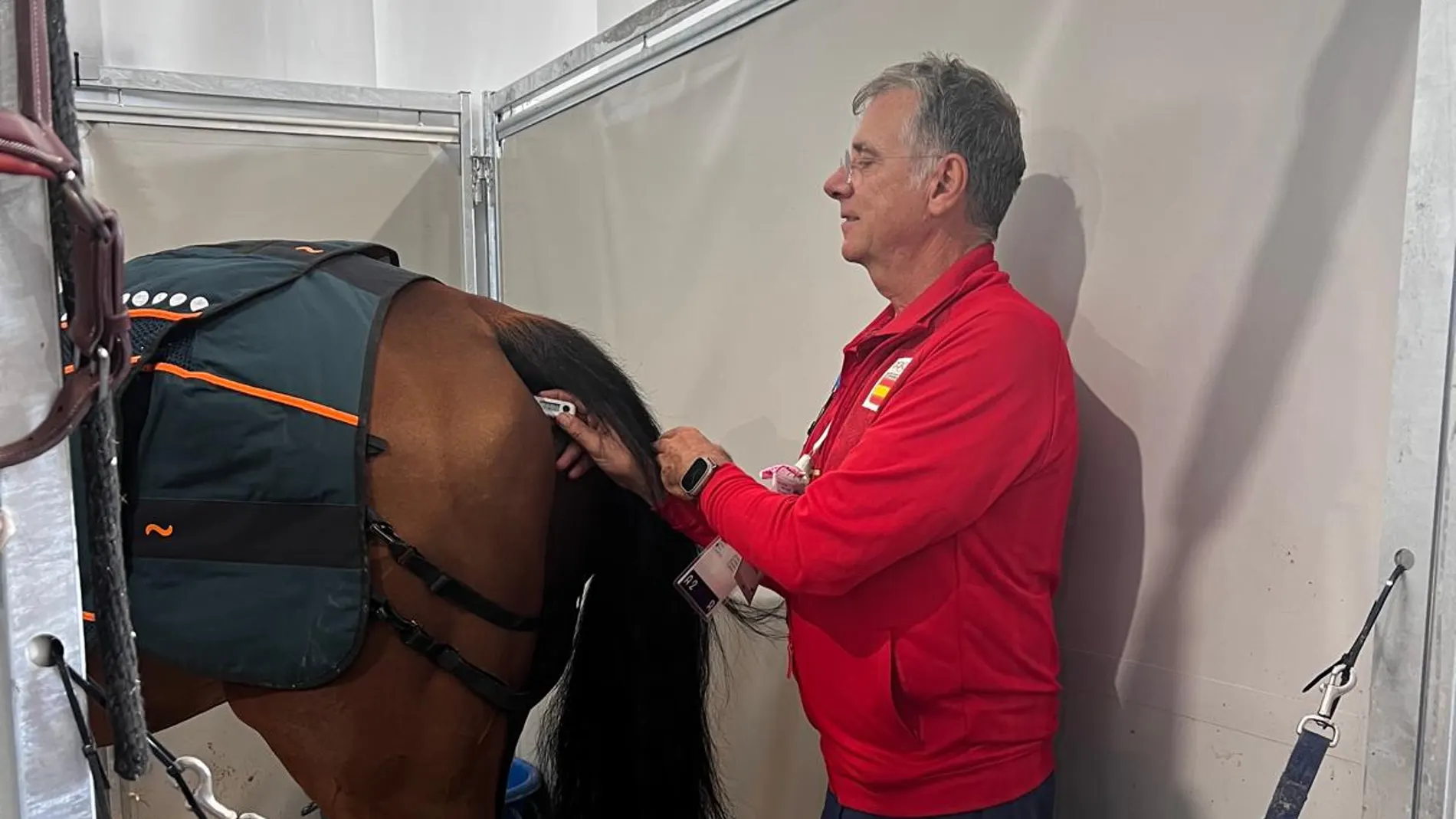 José Manuel Romero, veterinario del equipo español en París