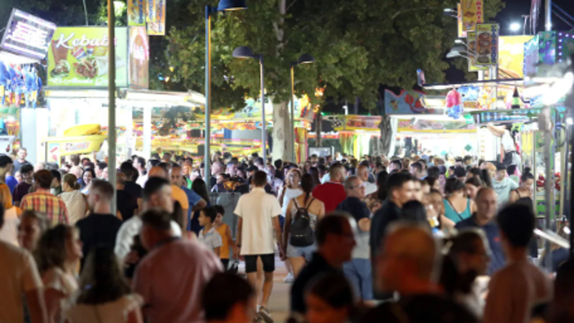 Imagen del recinto ferial de La Peraleda de Toledo durante la fiestas de verano