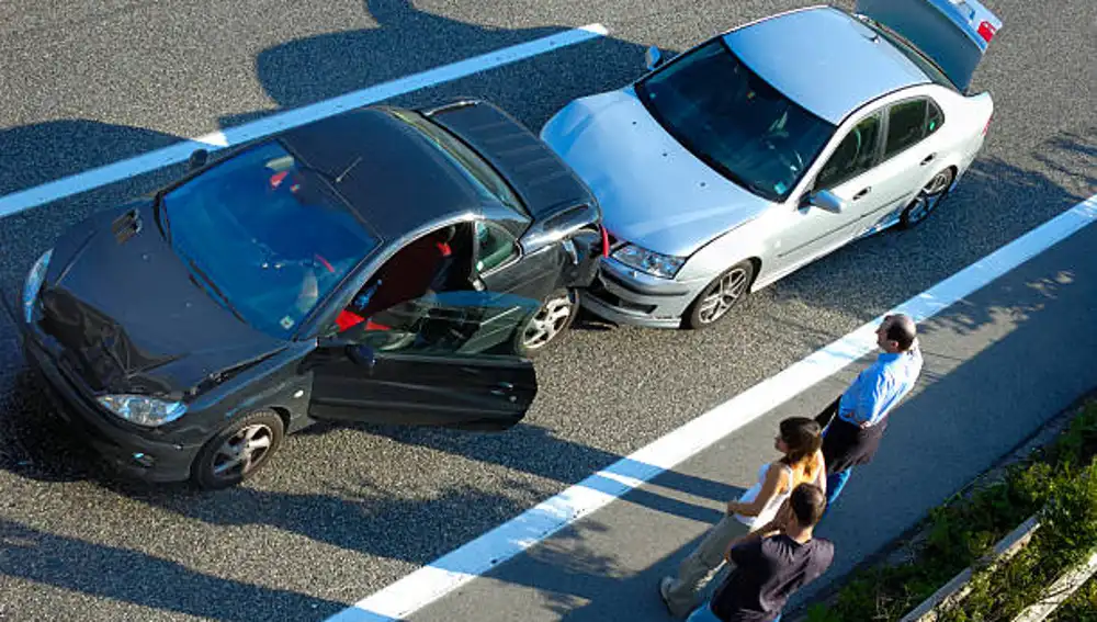 Accidente entre dos coches