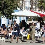 Varios turistas en Málaga