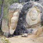 Ruta de las caras en Buendía (Cuenca)