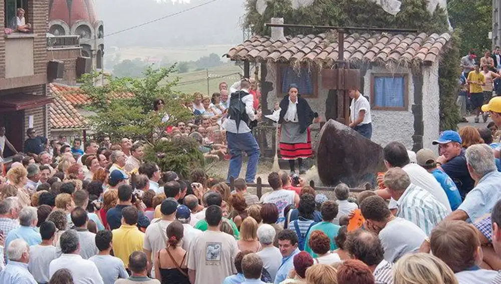 Fiesta de Les Carroces, en Valdesoto (Siero)