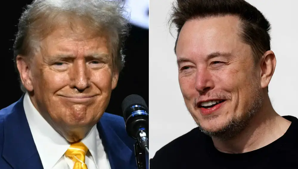 Donald Trump y Elon Musk, en imágenes de archivo