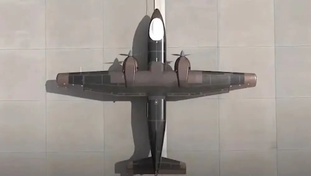 El dron de Tengden en pista.