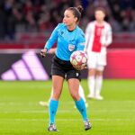 La árbitra palentina Marta Huerta de Aza
