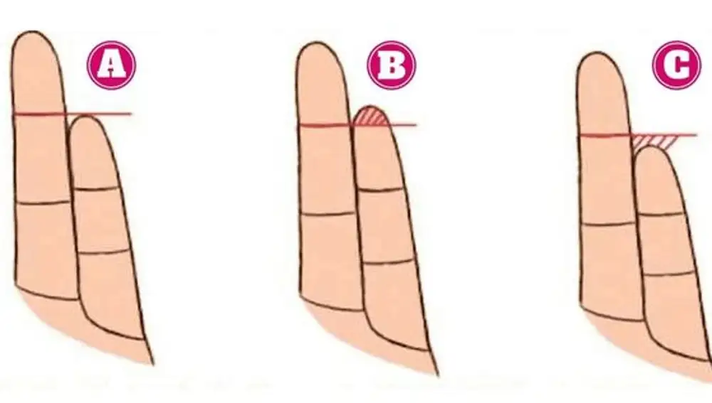 Test de personalidad dedo anular