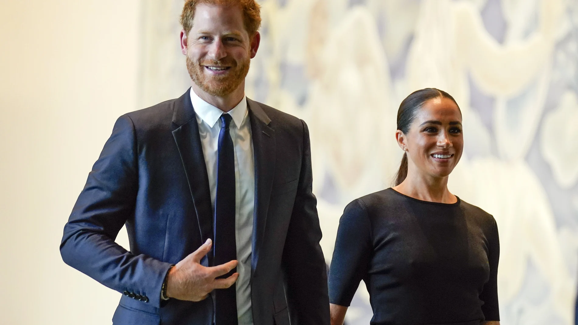 Prince Harry and Meghan Markle arrive at United Nations headquarters