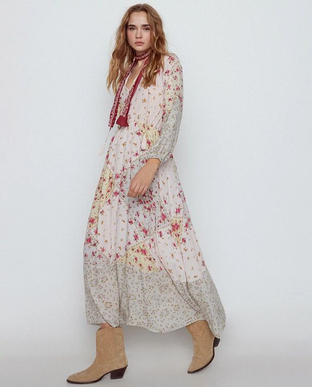 Vestido estampado.
