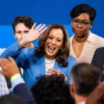 US Vice President Kamala Harris speaks on her economic agenda in Raleigh