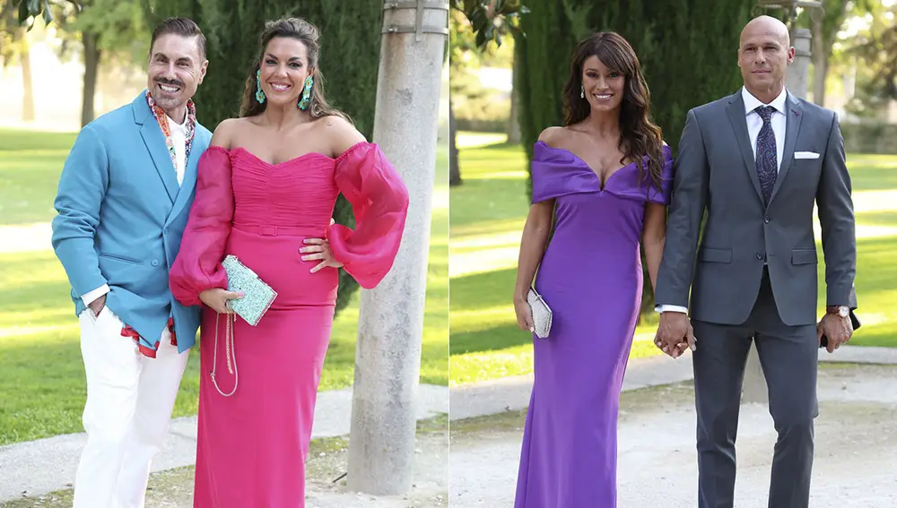 Miguel Ángel Nicolás, Adriana Dorronsoro y Sonia Ferrer con su novio