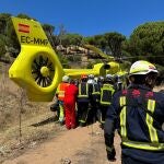 Tres heridos, uno de ellos de 80 años grave, al chocar dos vehículos en la M-501, en Navas del Rey