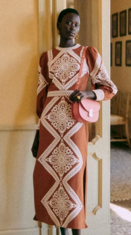 Vestido estampado.