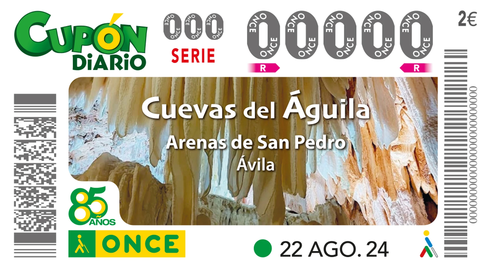 El cupón de la ONCE anima a visitar las espectaculares Cuevas del Águila