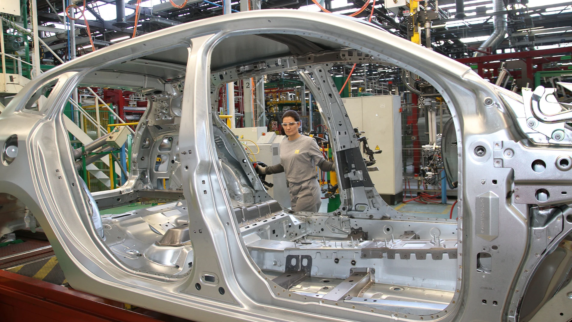 Fabricación del Megane en la factoría de Palencia
