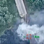 Voladura de un puente estratégico en la región de Kursk