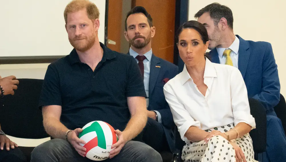 Meghan Markle y el príncipe Harry en Colombia.