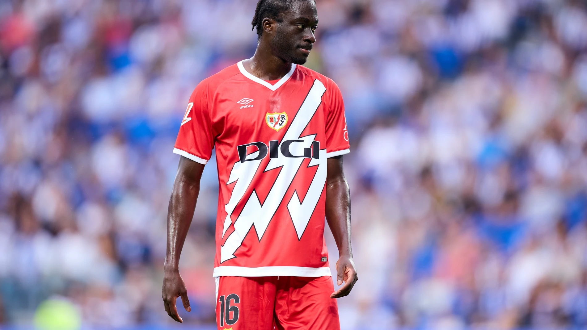 Abdul Mumin of Rayo Vallecano looks on during the LaLiga EA Sports match between Real Sociedad and Rayo Vallecano at Reale Arena on August 18, 2024, in San Sebastian, Spain. AFP7 18/08/2024 ONLY FOR USE IN SPAIN
