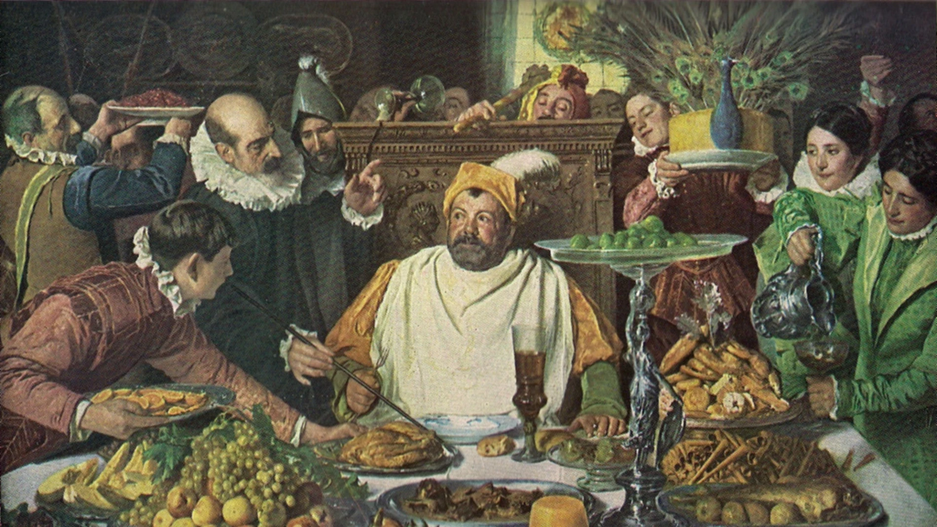 Festín de Sancho Panza en la Insula Barataria.