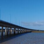 Roban el cuadro eléctrico del puente del Odiel (Huelva) que estrenó lumínica hace tres semanas