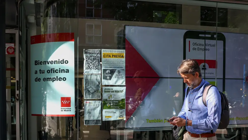 Una oficina de empleo (SEPE), en Madrid.