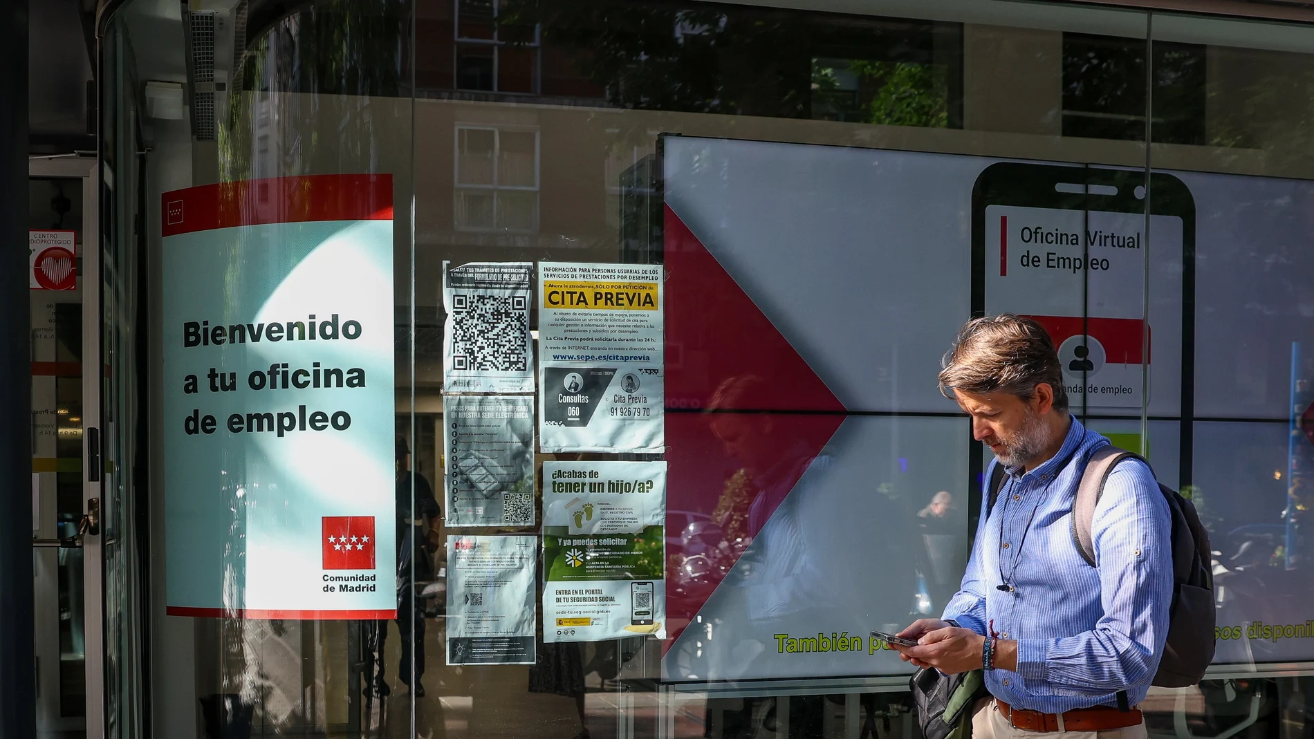 Una oficina de empleo (SEPE), en Madrid.