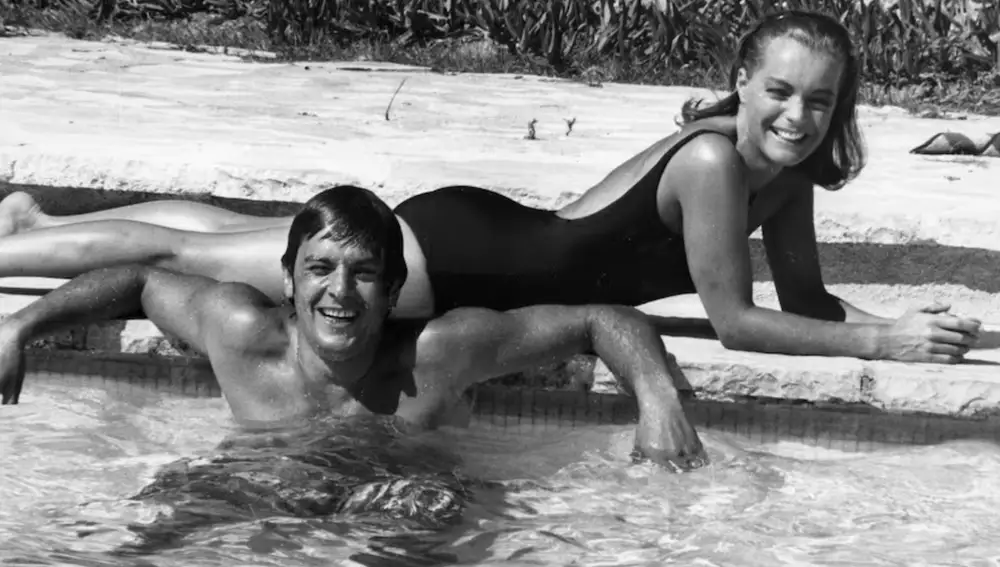 Alain Delon y Romy Schneider