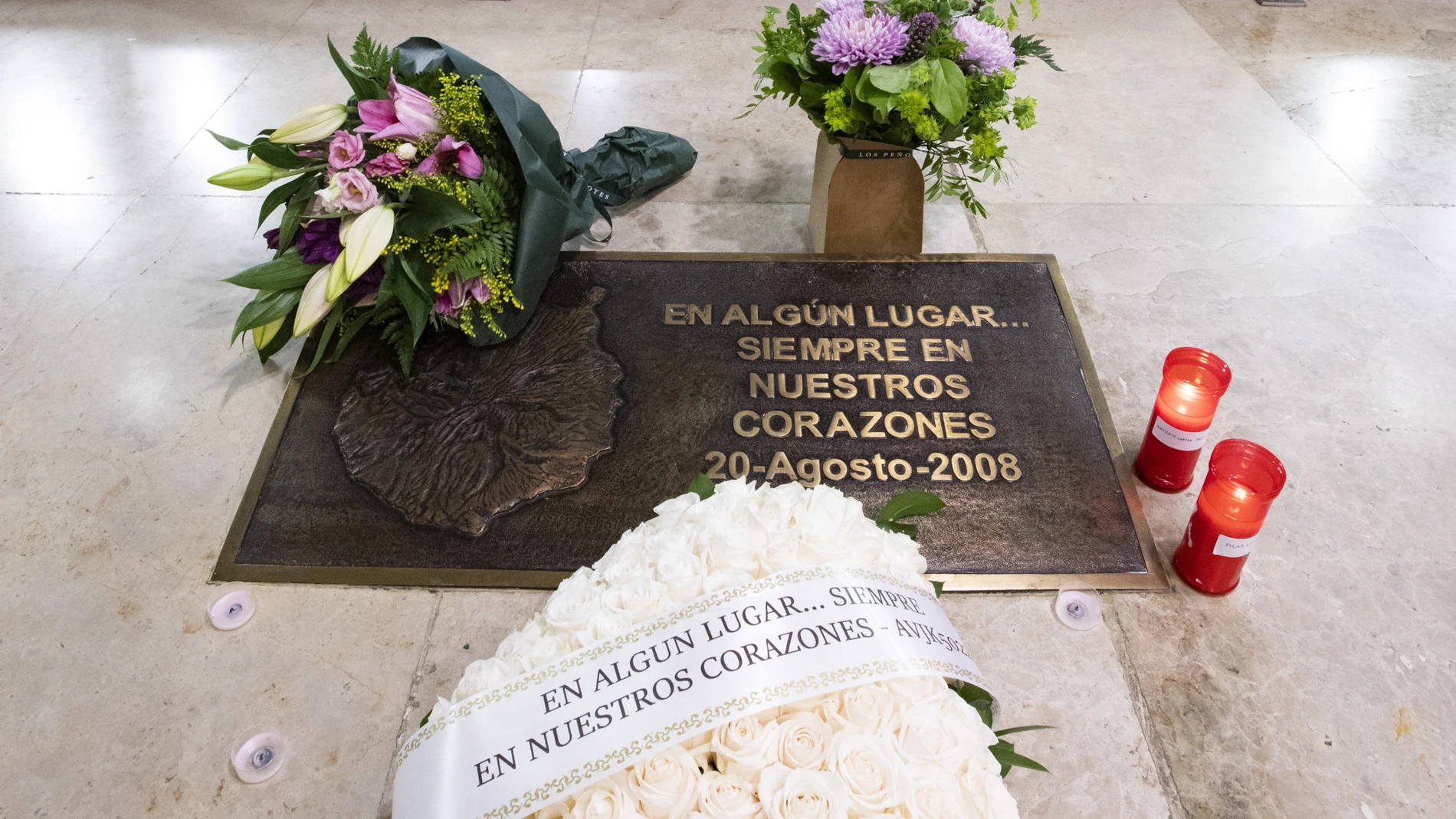 Aniversario del accidente del vuelo de Spanair en Barajas.