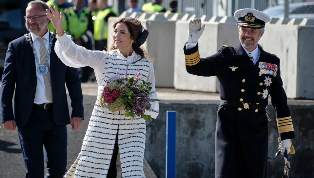 Denmark's royal couple visits Bornholm island
