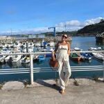 Paula Echevarría con mono blanco en Asturias.
