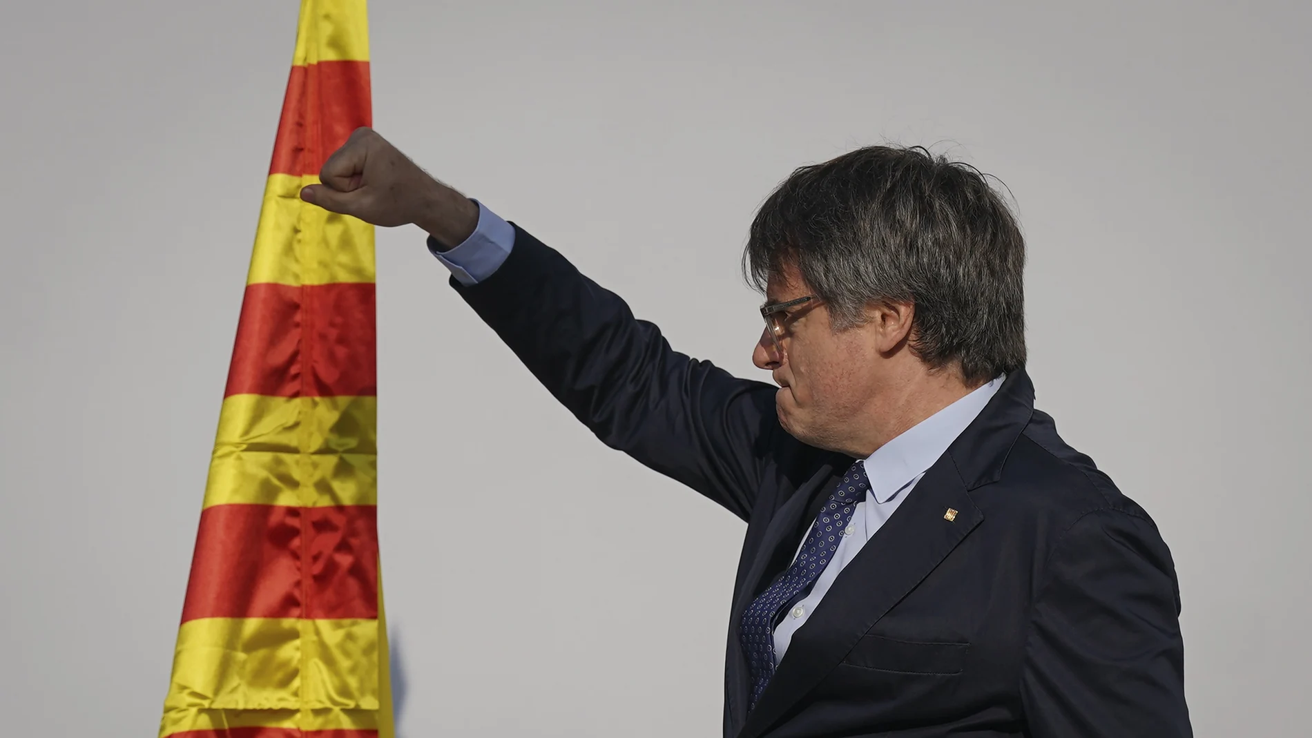 Carles Puigdemont, durante el acto independentista celebrado en Barcelona el pasado 8 de agosto