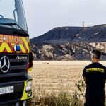 MADRID.-Sucesos.- Arden 5 hectáreas de pasto en un incendio en Colmenar de Oreja