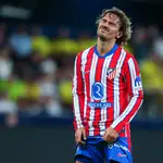 Griezmann se lamenta durante el partido en La Cerámica